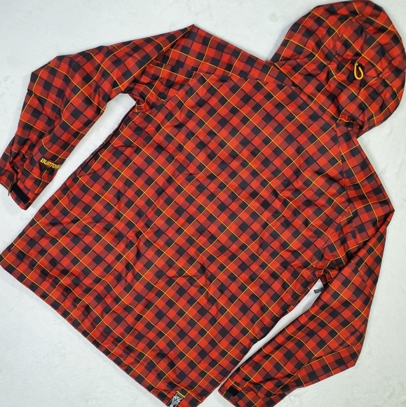 Burton White Collection Bit O Heaven Snowboard Jacket Men's L EUC Plaid - Picture 5 of 12